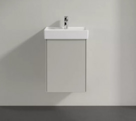 Тумба под раковину Villeroy & Boch Collaro 41х34,4 см петли справа ДСП мягкий серый C00501VK