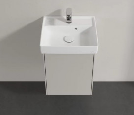 Тумба под раковину Villeroy & Boch Collaro 41х34,4 см петли справа ДСП мягкий серый C00501VK