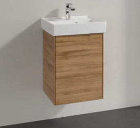 Тумба під раковину Villeroy & Boch Collaro 41х34,4 см петлі праворуч ДСП дуб канзас C00501RH