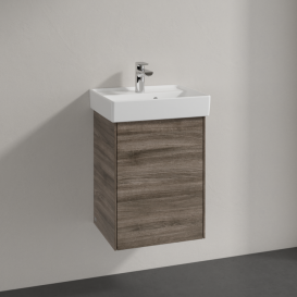 Тумба під раковину Villeroy & Boch Collaro 41х34,4 см петлі праворуч ДСП кам'яний дуб C00501RK