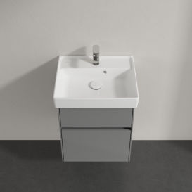 Тумба под раковину Villeroy & Boch Collaro 46х37,4 см МДФ глянцевый серый C00600FP