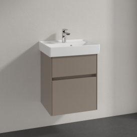 Тумба под раковину Villeroy & Boch Collaro 46х37,4 см ДСП трюфель серый C00600VG