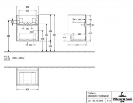 Тумба під раковину Villeroy & Boch Collaro 46х37,4 см ДСП дуб аризона C00600VH