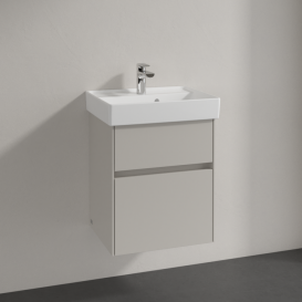 Тумба під раковину Villeroy & Boch Collaro 46х37, 4 см ДСП м'який сірий C00600VK
