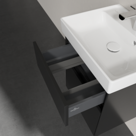 Тумба під раковину Villeroy & Boch Collaro 46х37,4 см МДФ чорний матовий лак C00600PD