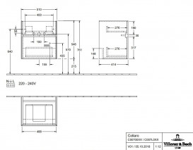 Тумба під раковину Villeroy & Boch Collaro 51х41,4 см МДФ білий C00700DH