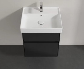 Тумба під раковину Villeroy & Boch Collaro 51х41,4 см МДФ чорний матовий лак C00700PD