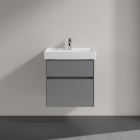 Тумба під раковину Villeroy & Boch Collaro 55,4 х44, 4 см МДФ глянсовий сірий C00800FP