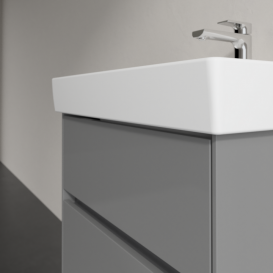 Тумба під раковину Villeroy & Boch Collaro 55,4 х44, 4 см МДФ глянсовий сірий C00800FP