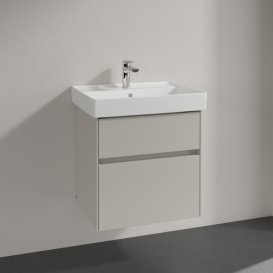 Тумба під раковину Villeroy & Boch Collaro 55,4 х44, 4 см ДСП м'який сірий C00800VK