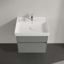 Тумба под раковину Villeroy & Boch Collaro 60,4х44,4 см МДФ глянцевый серый C00900FP