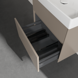 Тумба під раковину Villeroy & Boch Collaro 60,4х44,4 см ДСП сірий трюфель C00900VG