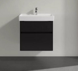 Тумба під раковину Villeroy & Boch Collaro 60,4 х44, 4 см МДФ чорний матовий лак C00900PD