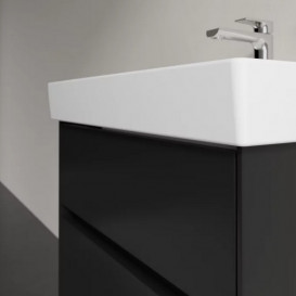 Тумба під раковину Villeroy & Boch Collaro 60,4 х44, 4 см МДФ чорний матовий лак C00900PD