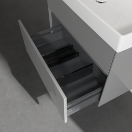 Тумба під раковину Villeroy & Boch Collaro 75,4х44, 4 см МДФ глянсовий сірий C01000FP