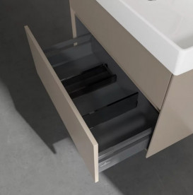 Тумба під раковину Villeroy & Boch Collaro 75,4 х44, 4 см ДСП трюфель сірий C01000VG