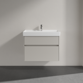 Тумба под раковину Villeroy & Boch Collaro 75,4х44,4 см ДСП мягкий серый C01000VK