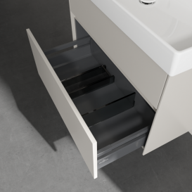 Тумба под раковину Villeroy & Boch Collaro 75,4х44,4 см ДСП мягкий серый C01000VK