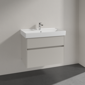 Тумба под раковину Villeroy & Boch Collaro 75,4х44,4 см ДСП мягкий серый C01000VK