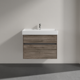 Тумба під раковину Villeroy & Boch Collaro 75,4х44,4 см ДСП кам'яний дуб C01000RK