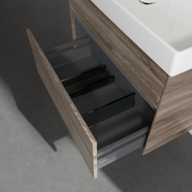 Тумба під раковину Villeroy & Boch Collaro 75,4х44,4 см ДСП кам'яний дуб C01000RK