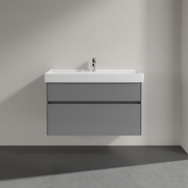 Тумба под раковину Villeroy & Boch Collaro 95,4х44,4 см МДФ глянцевый серый C01100FP