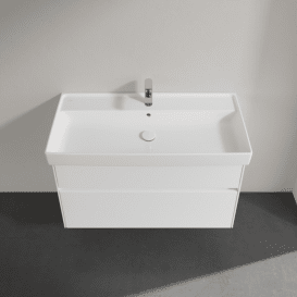 Тумба під раковину Villeroy & Boch Collaro 95,4 х44, 4 см ДСП білий матовий C01100MS