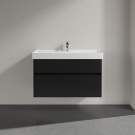 Тумба під раковину Villeroy & Boch Collaro 95,4 х44,4 см МДФ чорний матовий лак C01100PD