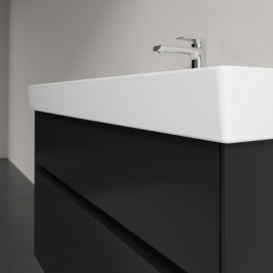 Тумба під раковину Villeroy & Boch Collaro 95,4 х44,4 см МДФ чорний матовий лак C01100PD