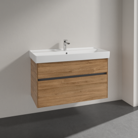 Тумба под раковину Villeroy & Boch Collaro 95,4х44,4 см ДСП дуб канзас C01100RH