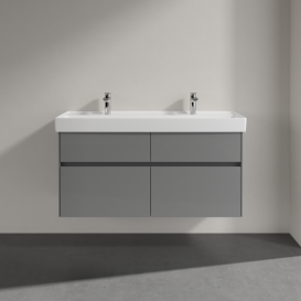 Тумба под раковину Villeroy & Boch Collaro 115,4х44,4 см МДФ глянцевый серый C01200FP