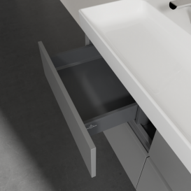 Тумба под раковину Villeroy & Boch Collaro 115,4х44,4 см МДФ глянцевый серый C01200FP