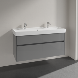 Тумба под раковину Villeroy & Boch Collaro 115,4х44,4 см МДФ глянцевый серый C01200FP