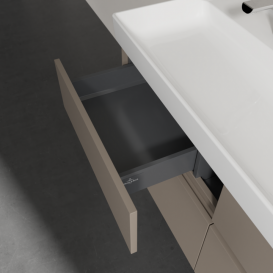 Тумба под раковину Villeroy & Boch Collaro 115,4х44,4 см ДСП трюфель серый C01200VG