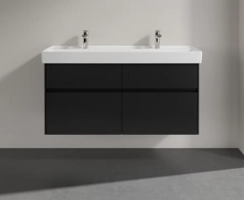 Тумба під раковину Villeroy & Boch Collaro 115,4 х44, 4 см МДФ чорний матовий лак C01200PD