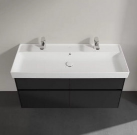 Тумба під раковину Villeroy & Boch Collaro 115,4 х44, 4 см МДФ чорний матовий лак C01200PD