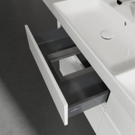 Тумба під раковину Villeroy & Boch Collaro 125,4 х44, 4 см ДСП білий матовий C01300MS