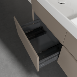 Тумба під раковину Villeroy & Boch Collaro 125,4х44,4 см ДСП сірий трюфель C01300VG