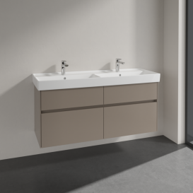 Тумба під раковину Villeroy & Boch Collaro 125,4х44,4 см ДСП сірий трюфель C01300VG