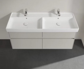 Тумба под раковину Villeroy & Boch Collaro 125,4х44,4 см ДСП мягкий серый C01300VK