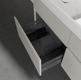 Тумба под раковину Villeroy & Boch Collaro 125,4х44,4 см ДСП мягкий серый C01300VK