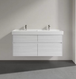 Тумба под раковину Villeroy & Boch Collaro 125,4х44,4 см ДСП белое дерево C01300E8