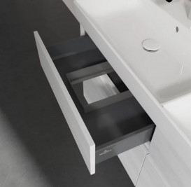 Тумба под раковину Villeroy & Boch Collaro 125,4х44,4 см ДСП белое дерево C01300E8