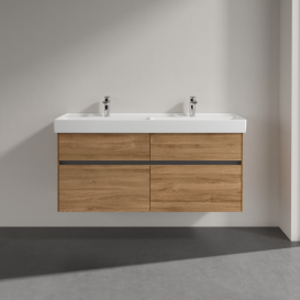 Тумба под раковину Villeroy & Boch Collaro 125,4х44,4 см ДСП дуб канзас C01300RH