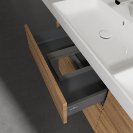 Тумба под раковину Villeroy & Boch Collaro 125,4х44,4 см ДСП дуб канзас C01300RH