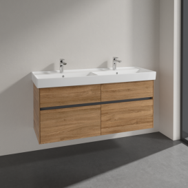 Тумба под раковину Villeroy & Boch Collaro 125,4х44,4 см ДСП дуб канзас C01300RH