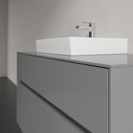 Тумба под раковину Villeroy & Boch Collaro 100х50 см МДФ глянцевый серый C01400FP