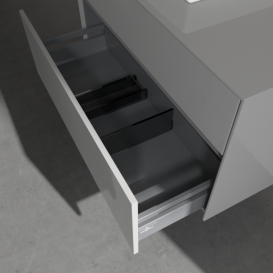 Тумба под раковину Villeroy & Boch Collaro 100х50 см МДФ глянцевый серый C01400FP