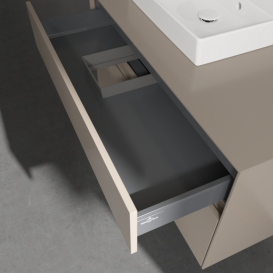 Тумба під раковину Villeroy & Boch Collaro 100х50 см ДСП сірий трюфель C01400VG