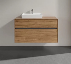 Тумба під раковину Villeroy & Boch Collaro 100х50 см ДСП дуб канзас C01400RH